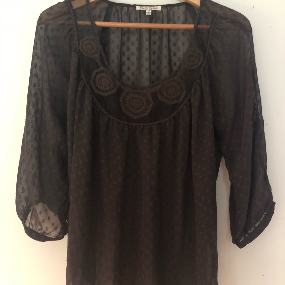 Black Rainn Charcoal Blouse